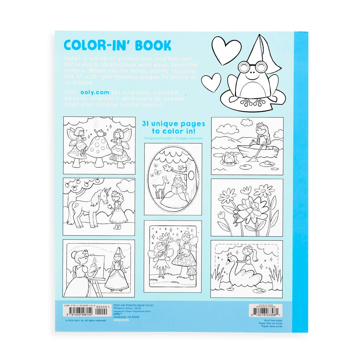 Color-in' Book: Princesses & Fairies Coloring Book