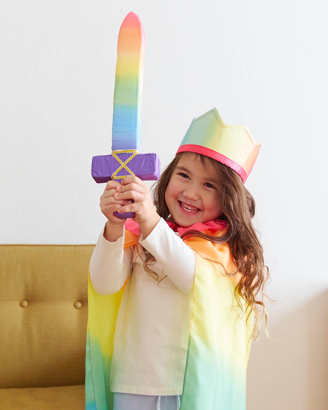 Rainbow Soft Sword by Sarah's Silks