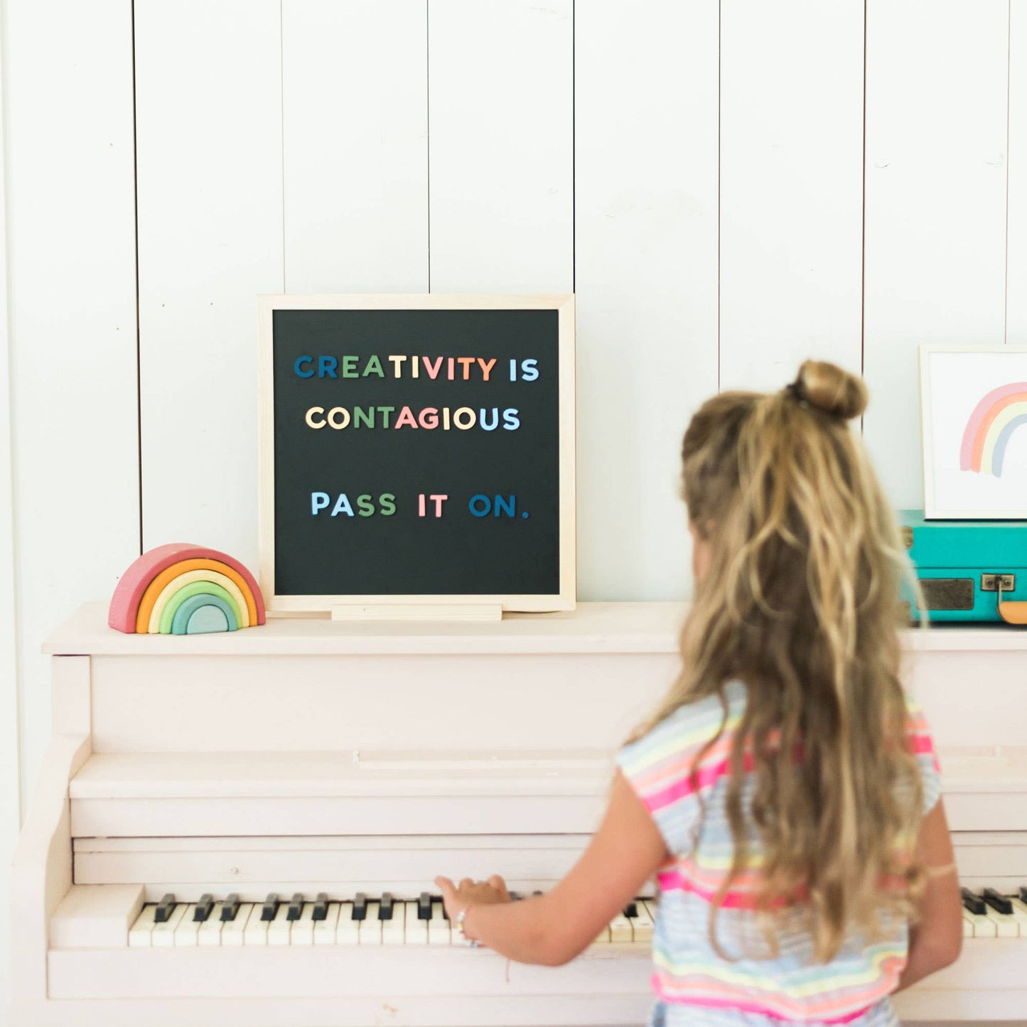 1" Rainbow Mod Magnetic Letters by The Type Set Co