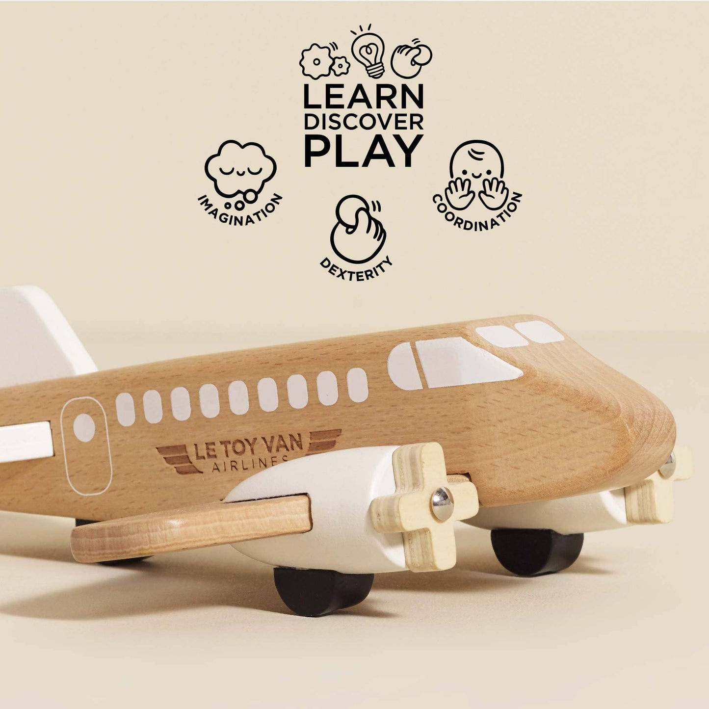 Wooden Toy Plane by Le Toy Van