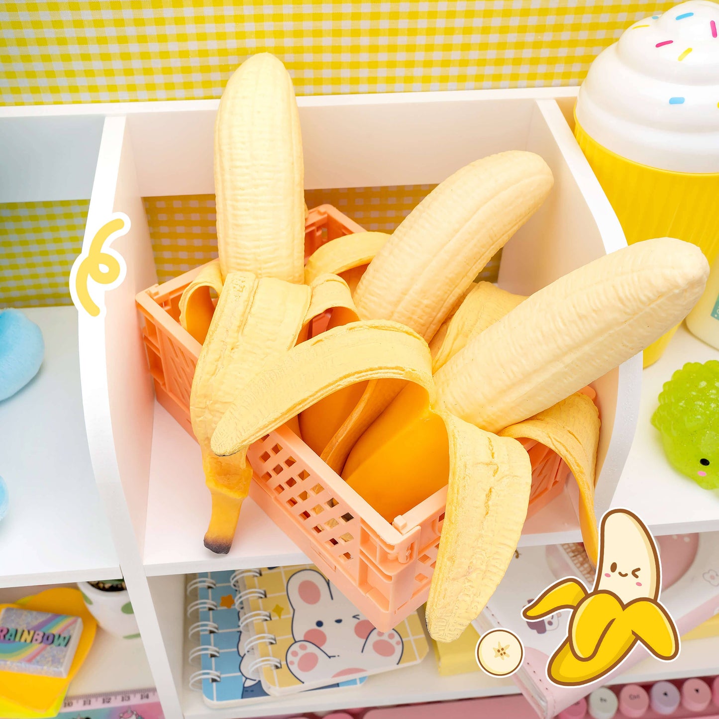 Peeling Banana Squishy Stress Toy