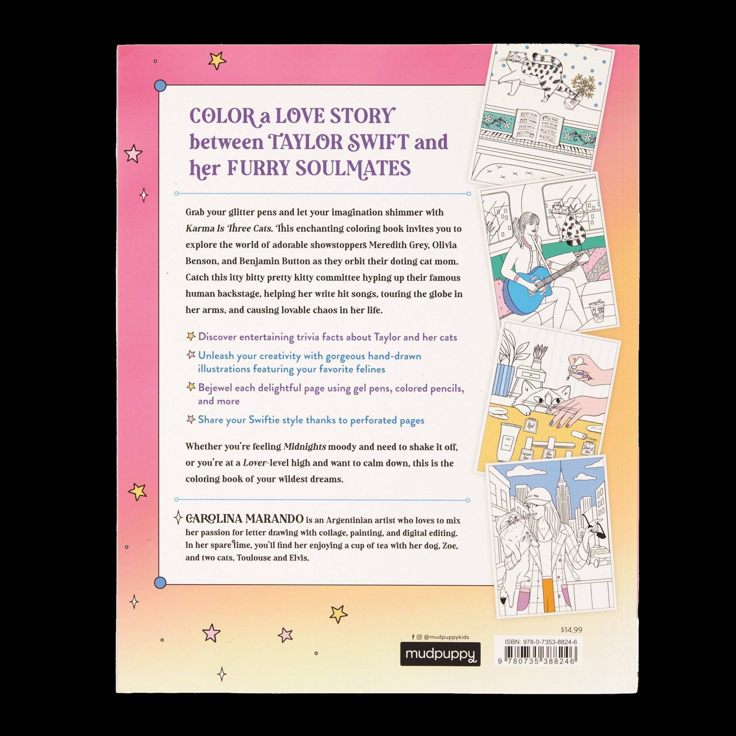 Karma is Three Cats Taylor Swift Coloring Book