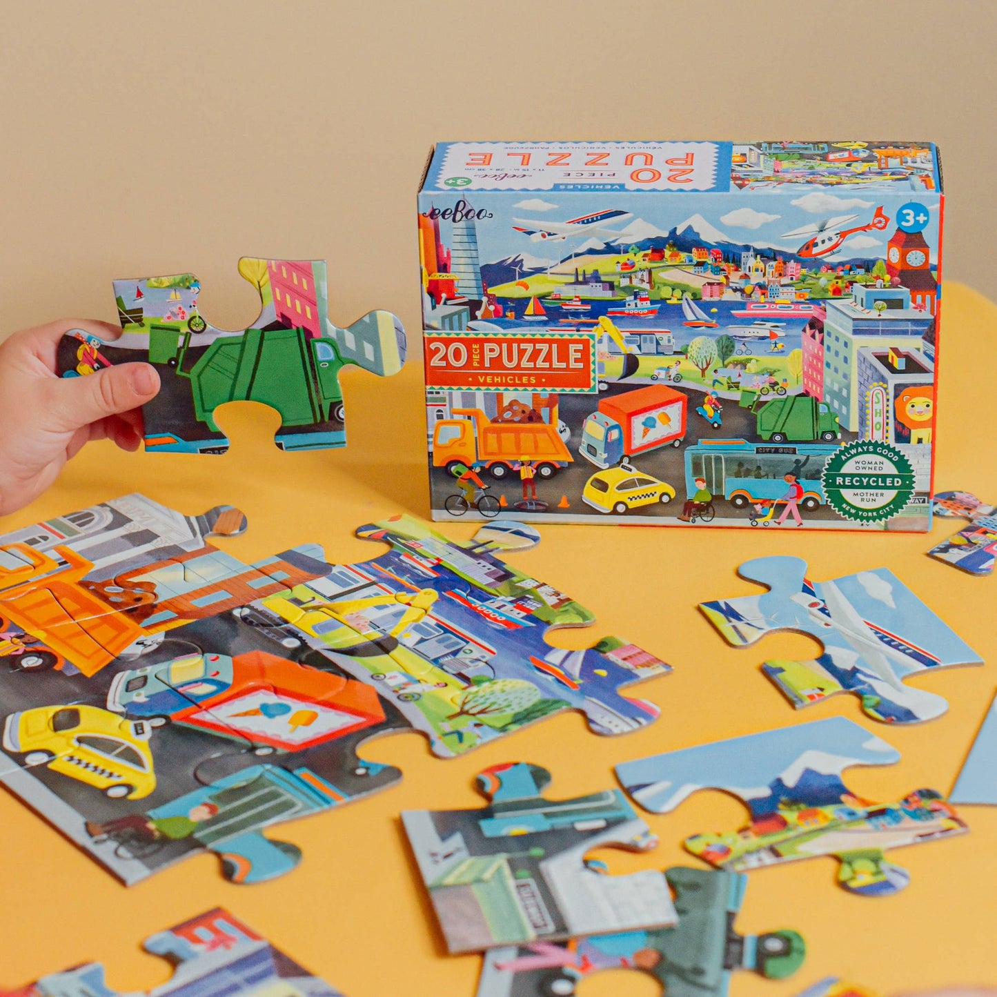 Vehicles 20 Piece Puzzle by eeBoo