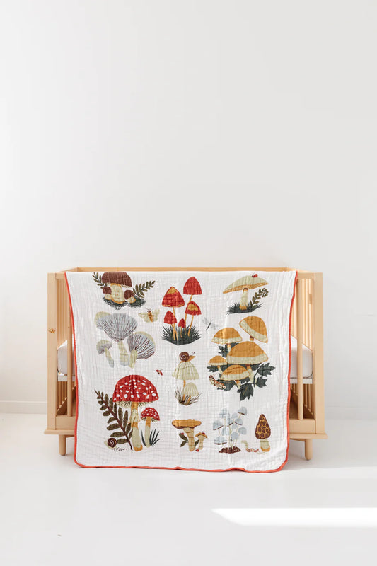 Mushroom Quilt | Cotton Muslin