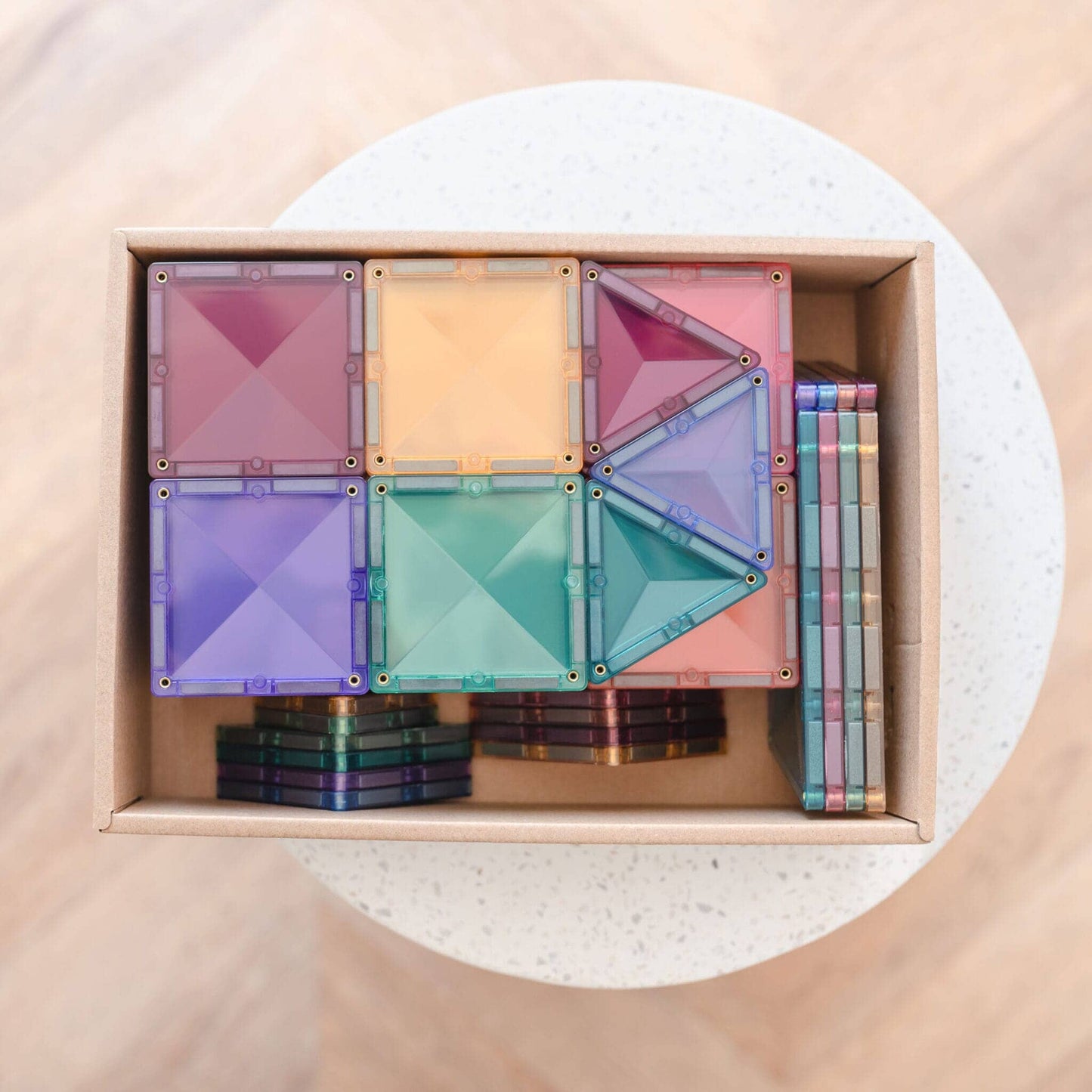 Pastel Starter Pack, 64 Pieces - Connetix