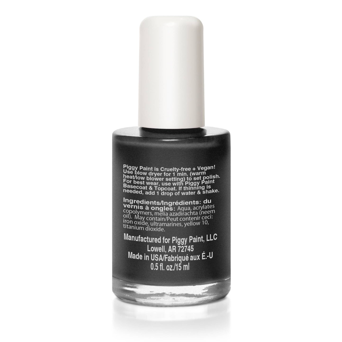 Sleepover Black Nail Polish by Piggy Paint