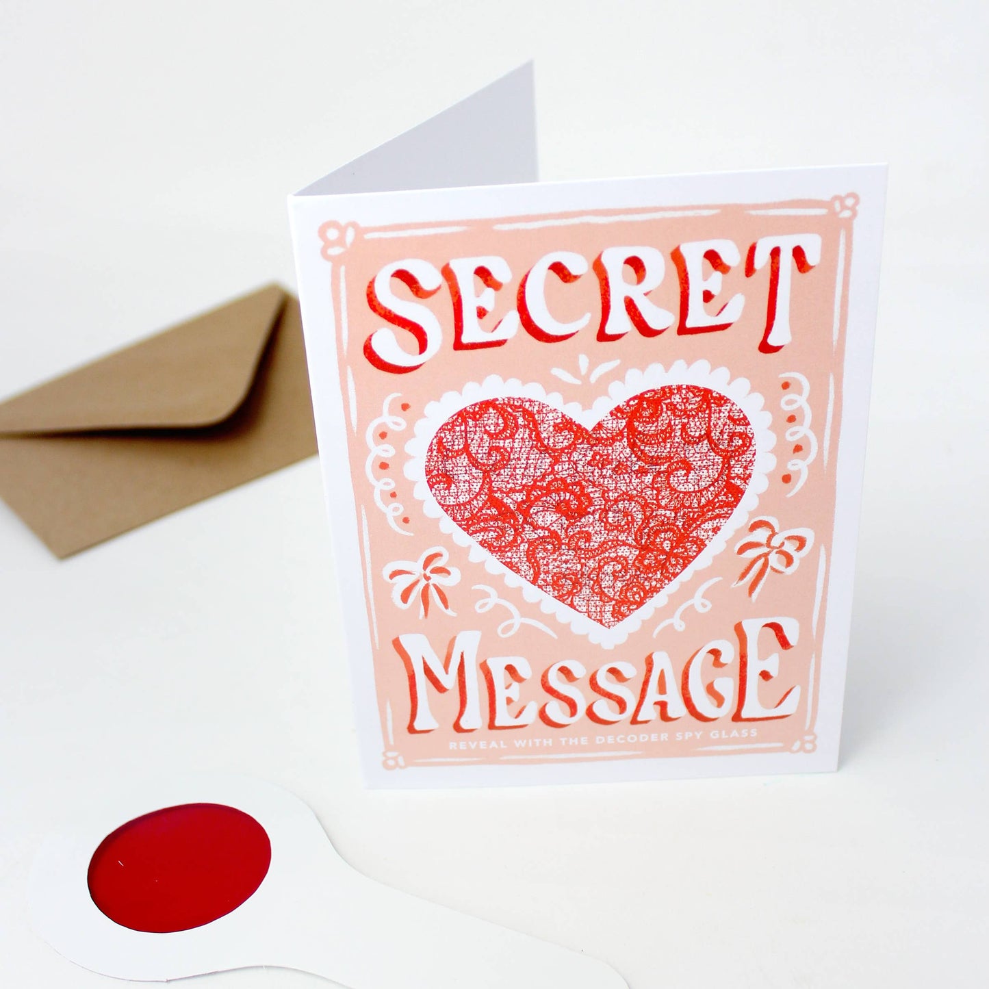 Can't Hide My Love - Secret Message Decoder Card