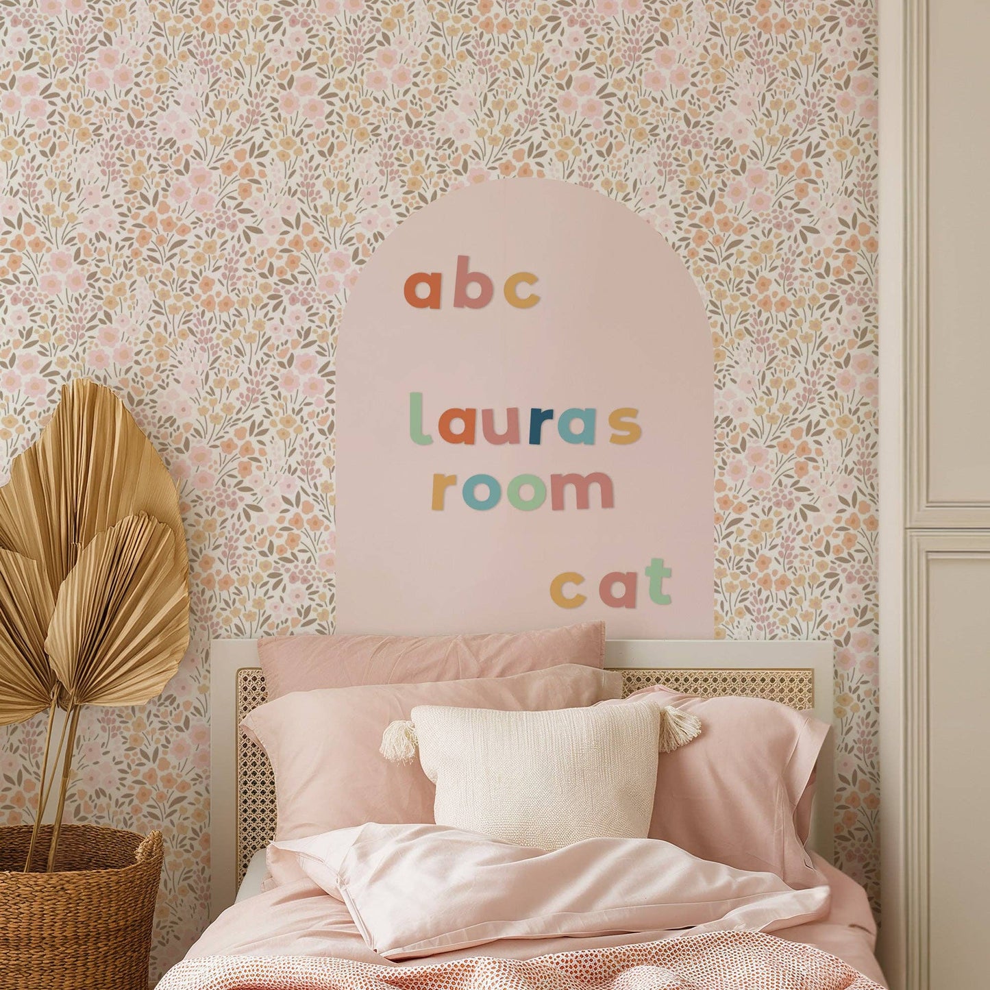 Blush Mini Arch Magnetic Wall Decal by The Type Set Co.