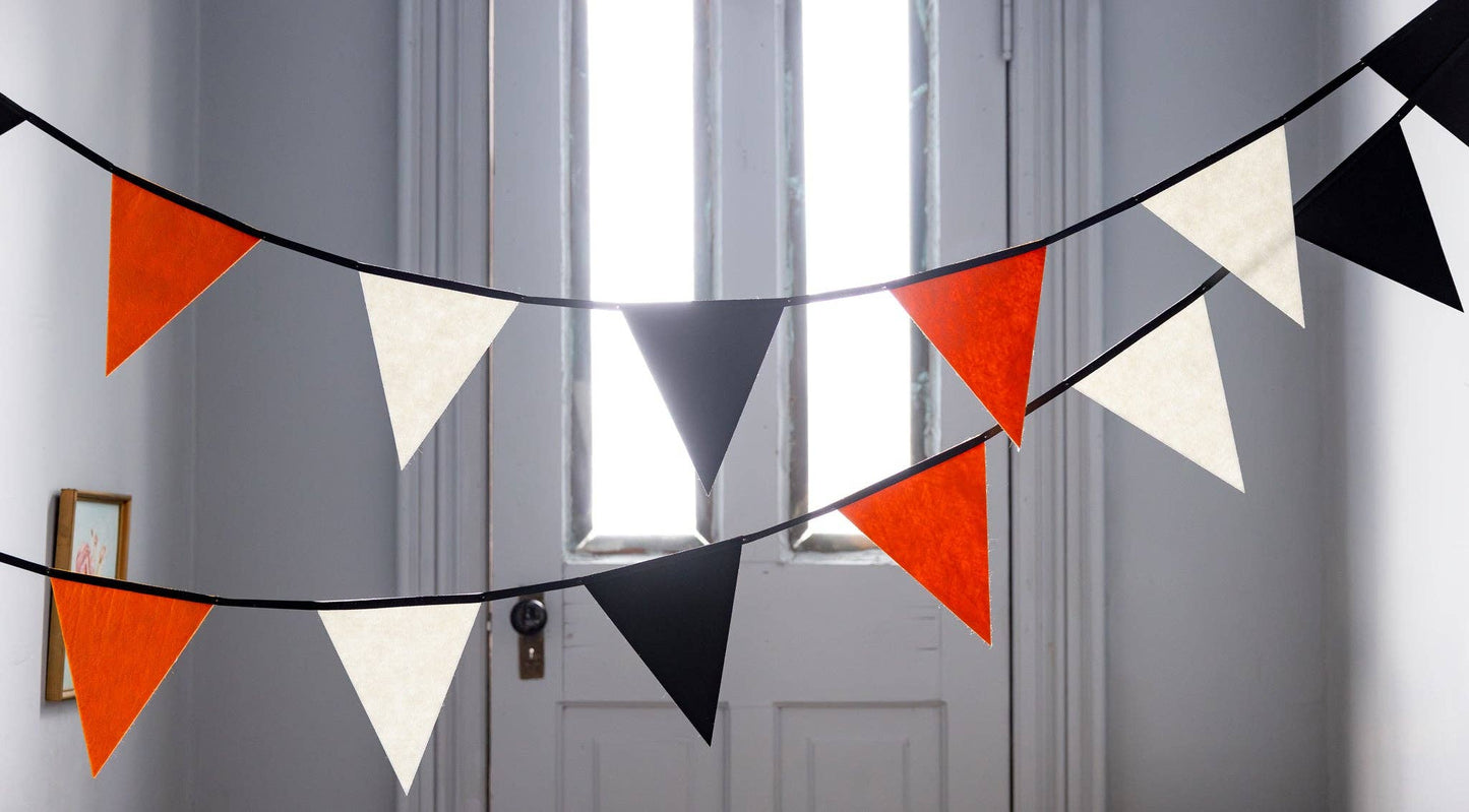 Halloween Colors Felt Pennant Banner
