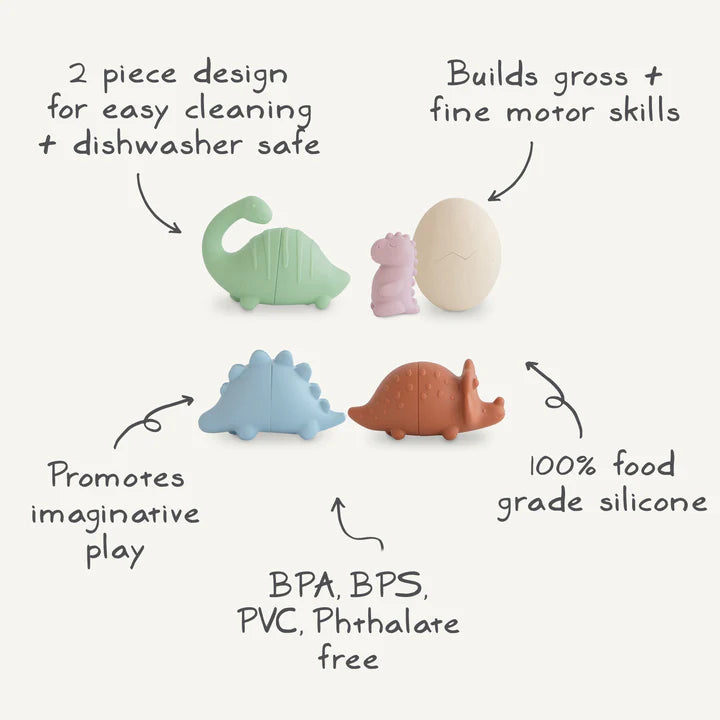 Dino Bath Play Set by mushie
