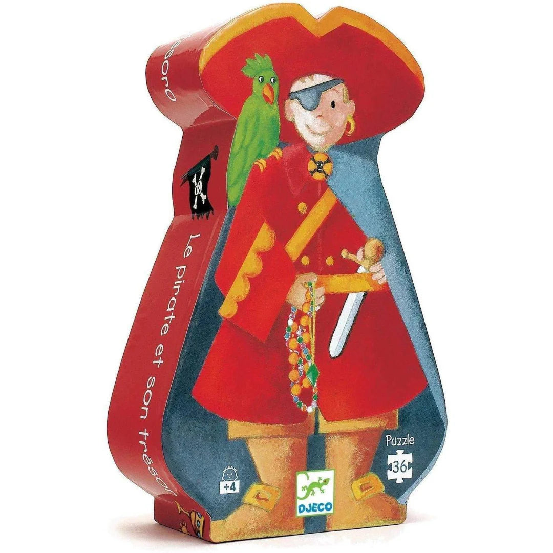 Silhouette Pirate and Treasure - 36 Piece Puzzle