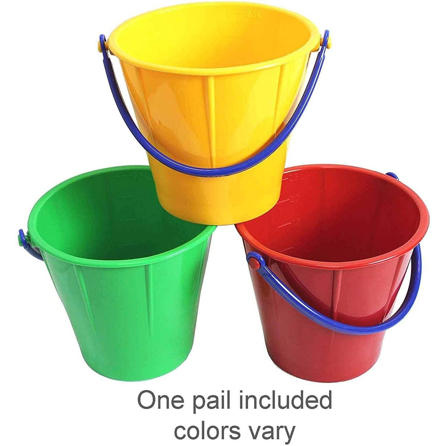Classic Large Sand & Snow Pail – Heavy-Duty Bucket (Assorted Colors)