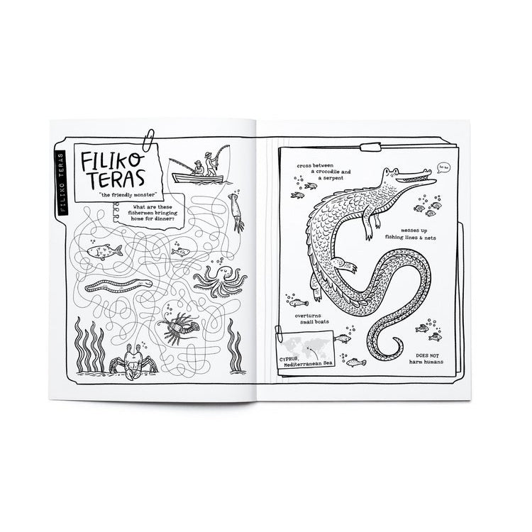Legendary Monsters Cryptids Coloring + Activity Book
