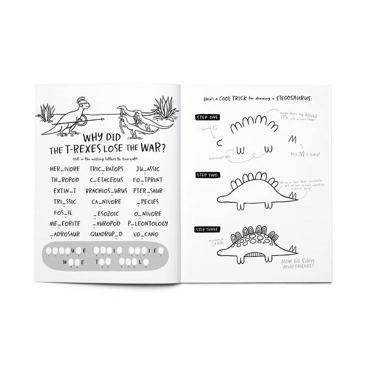 Dinosaurs Coloring + Activity Book