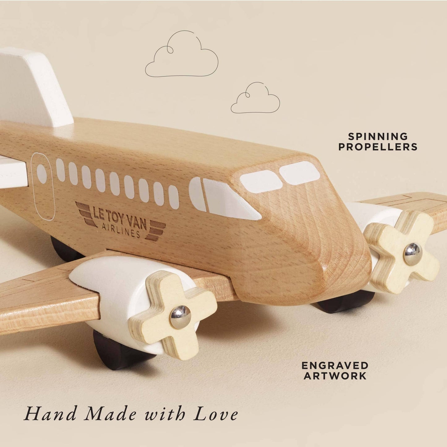 Wooden Toy Plane by Le Toy Van