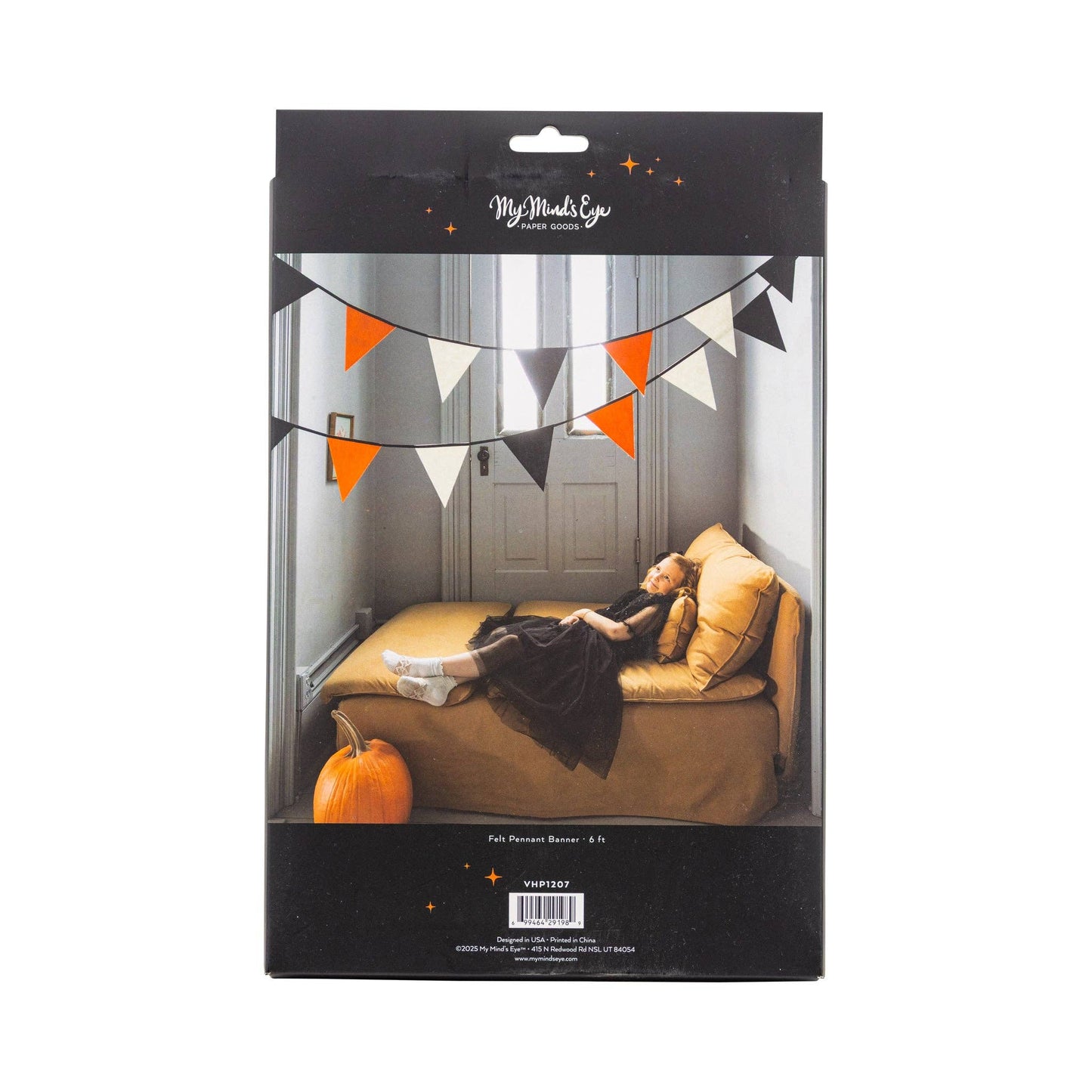 Halloween Colors Felt Pennant Banner