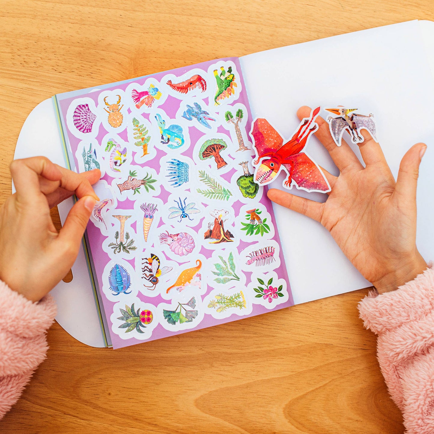Dinosaurs Shiny Sticker Book by eeBoo