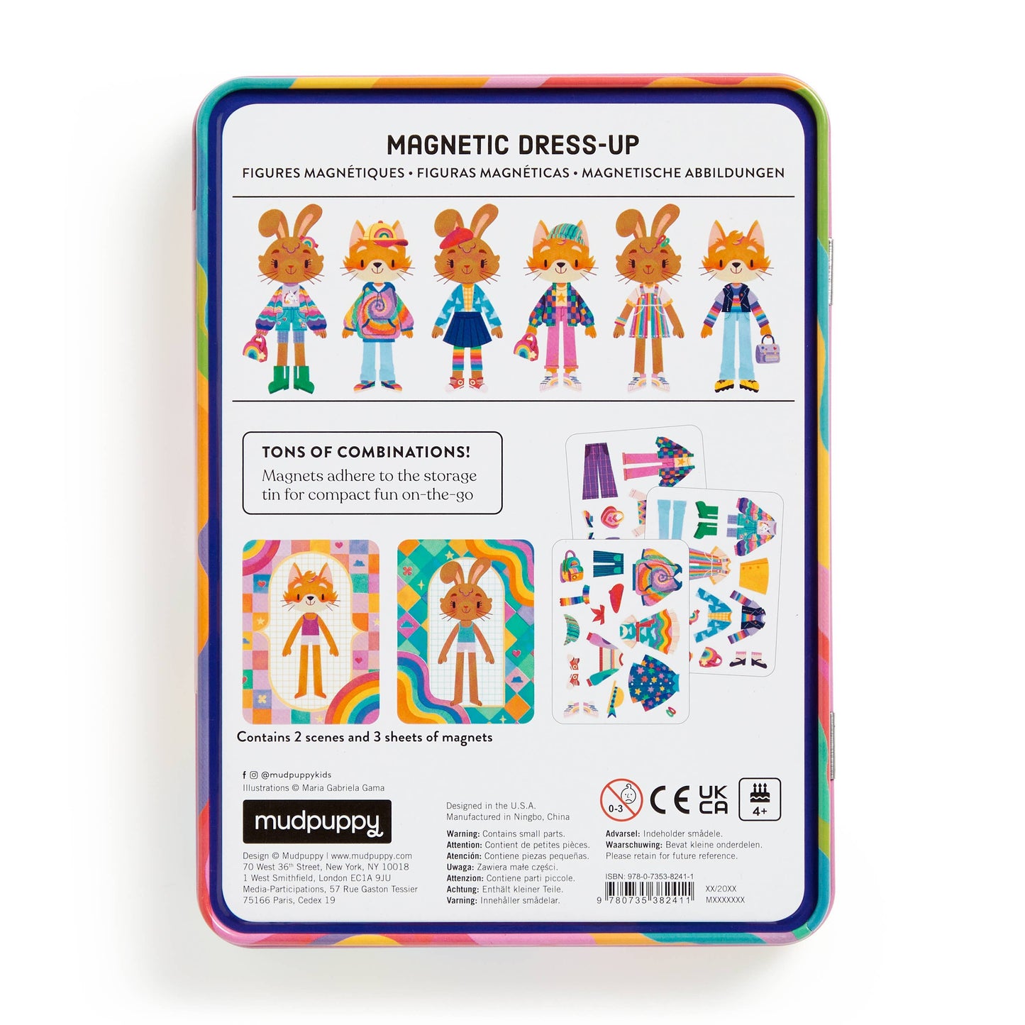 Rainbow Fashion Magnetic Dress-Up Set