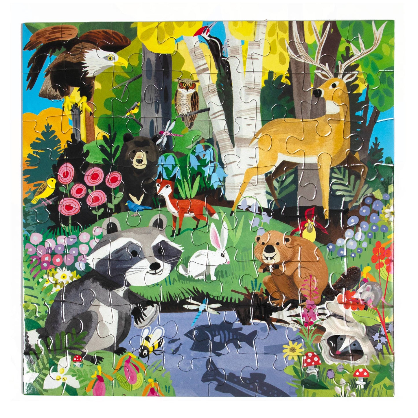 Woodland 64 Piece Puzzle by eeBoo