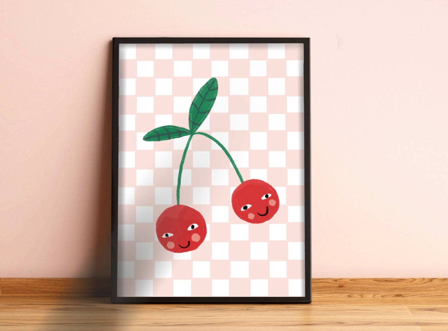 Cherry Smiles Art Print