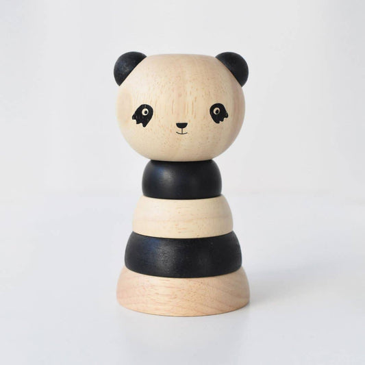 Panda Wood Stacker by Wee Gallery