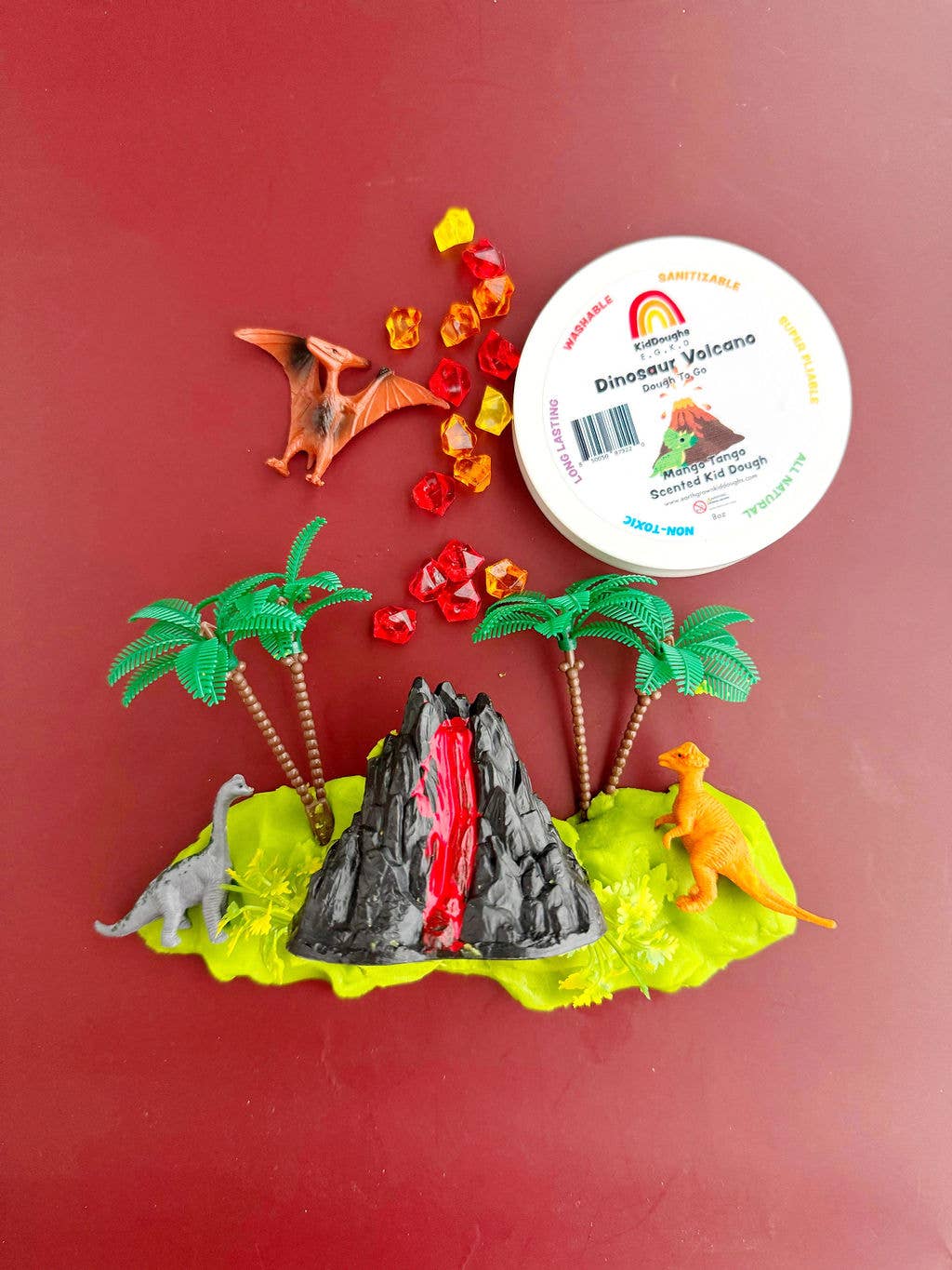 Dinosaur Volcano Dough-To-Go