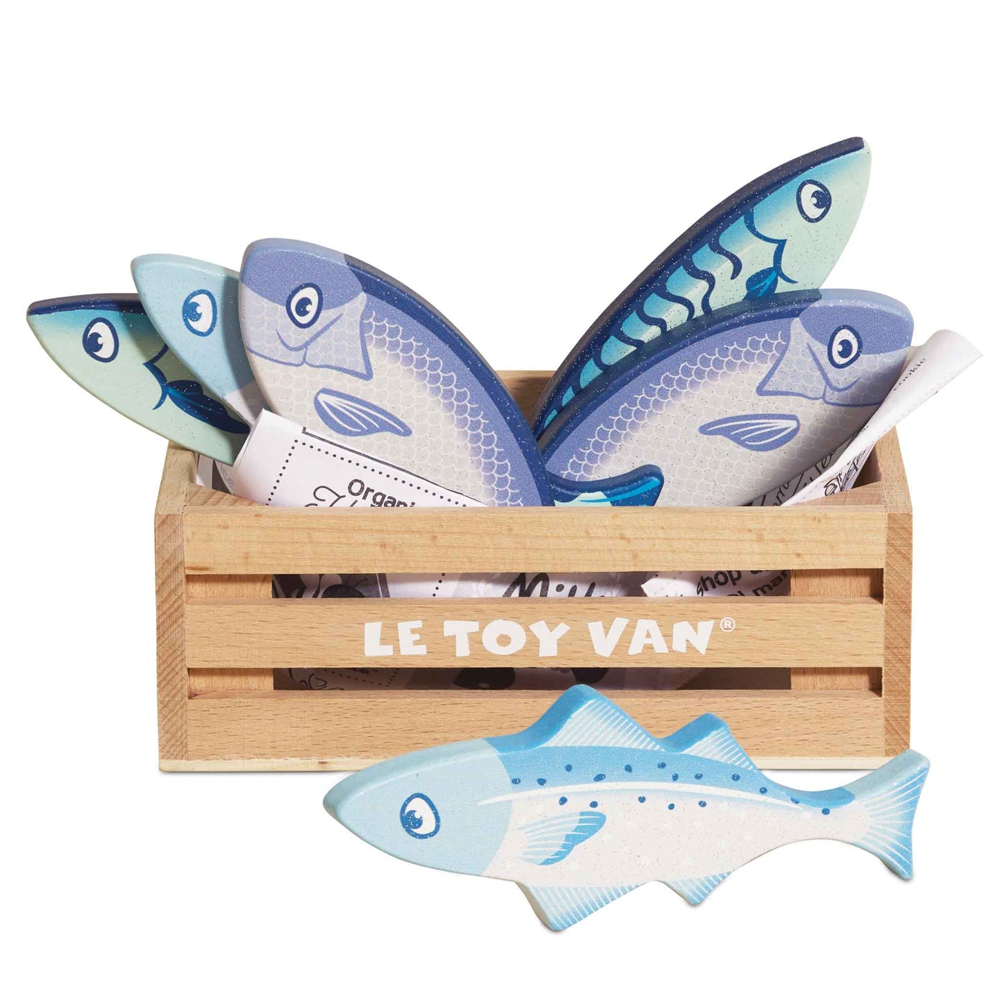 Market Fish Wooden Play Market Crate