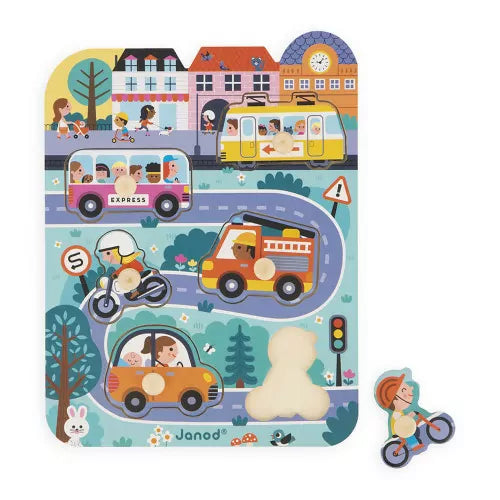 In the Town Wooden Puzzle by Janod