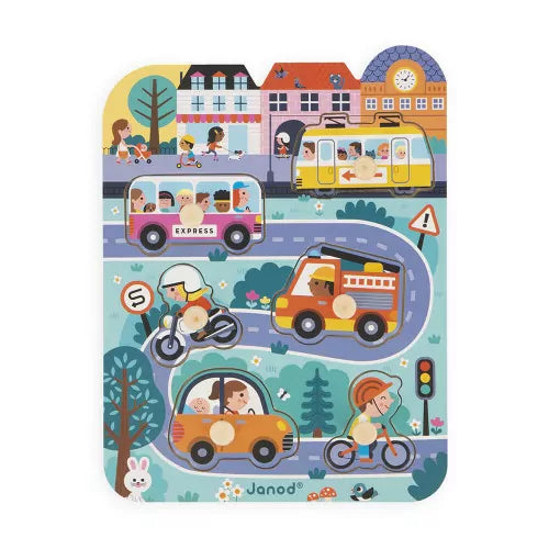 In the Town Wooden Puzzle by Janod