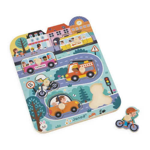 In the Town Wooden Puzzle by Janod