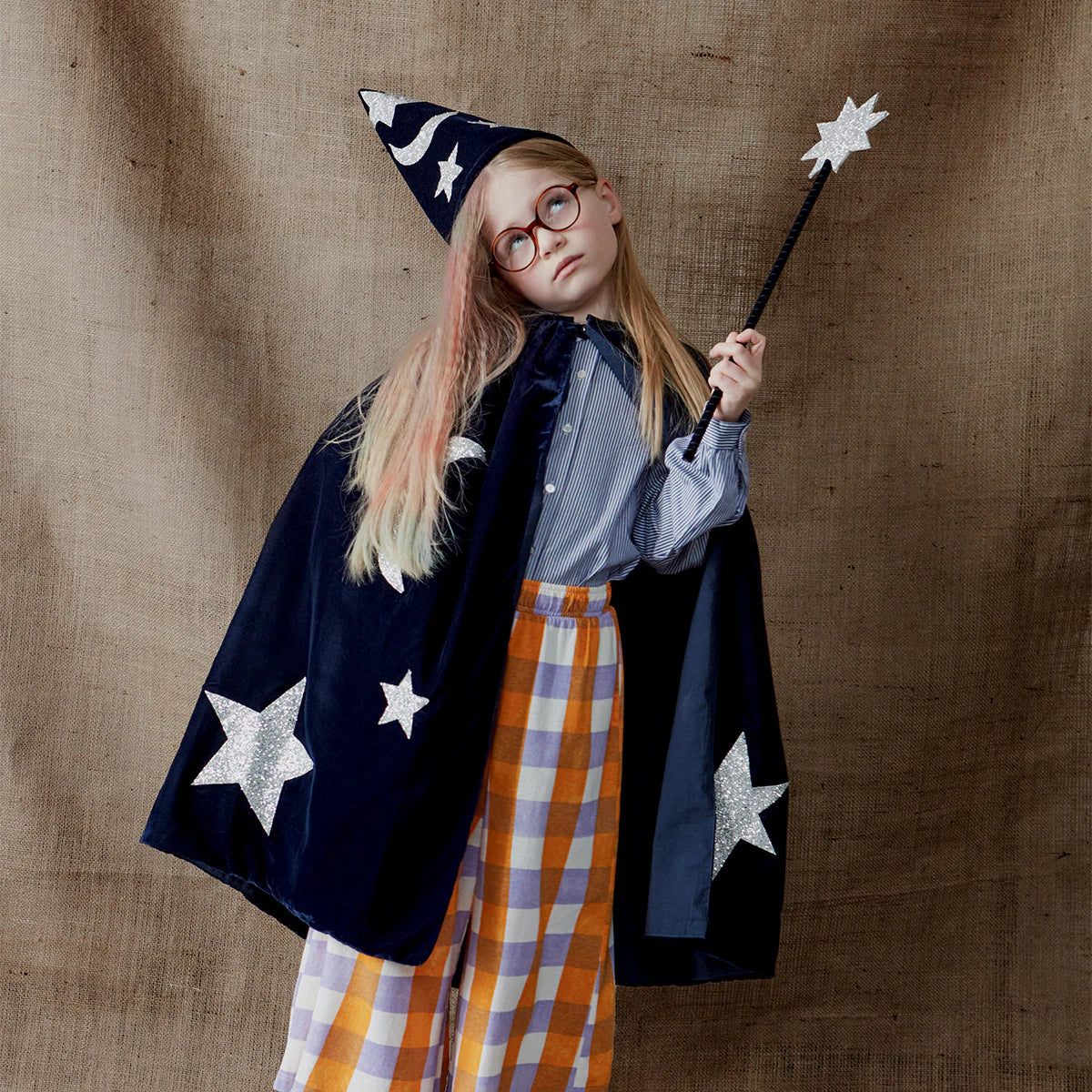 Blue Velvet Wizard Costume by Meri Meri