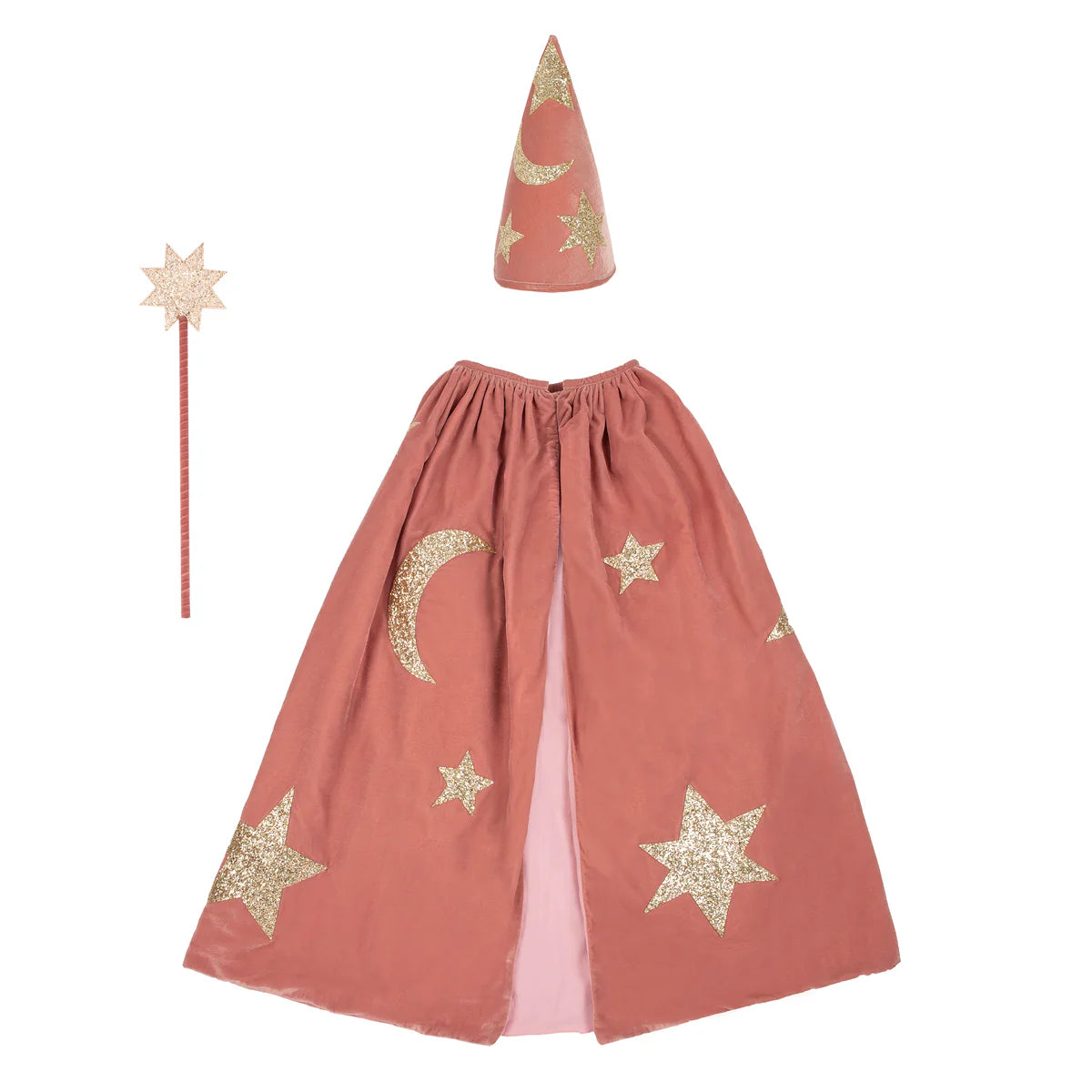 Pink Velvet Wizard Costume by Meri Meri