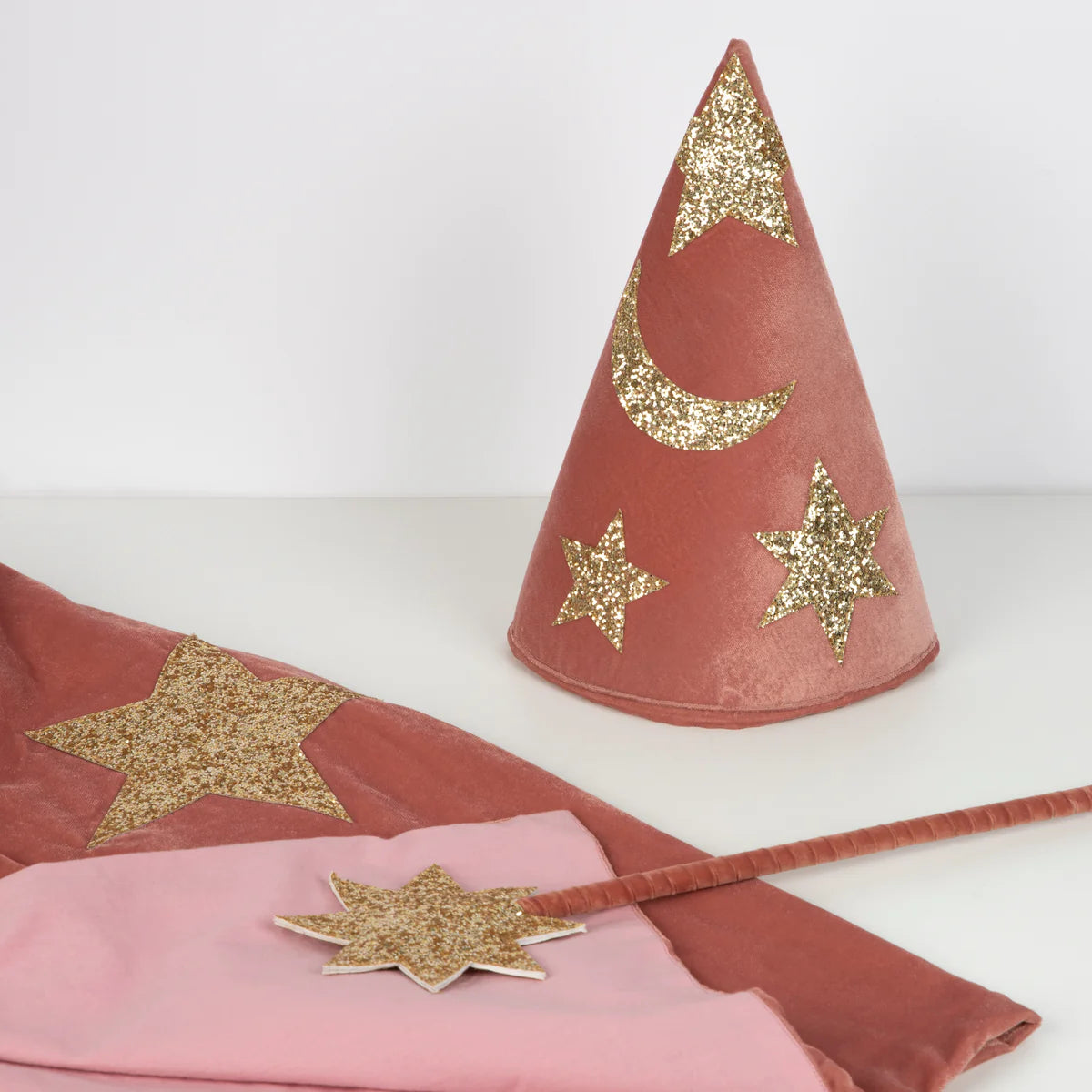 Pink Velvet Wizard Costume by Meri Meri