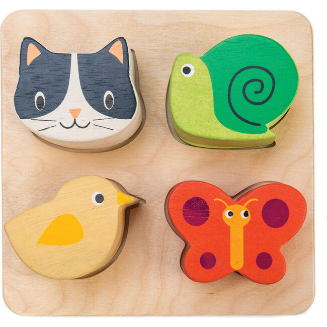 Wooden Touch Sensory Tray by Tender Leaf Toys