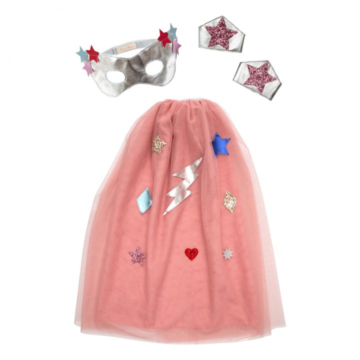 Pink Superhero Costume by Meri Meri