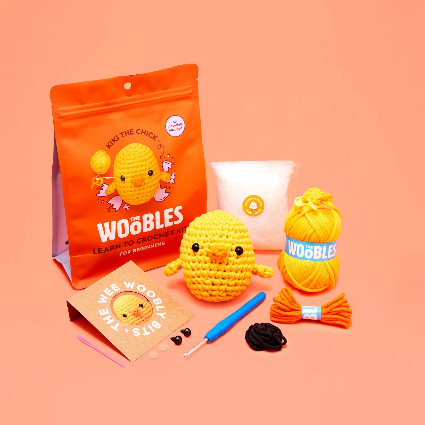 Kiki the Chick Beginner Crochet Kit | The Woobles