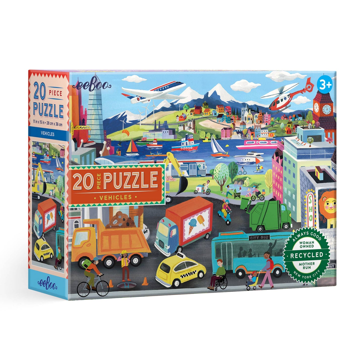 Vehicles 20 Piece Puzzle by eeBoo