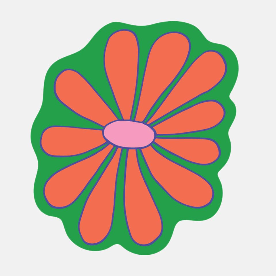 Wonky Daisy Sticker