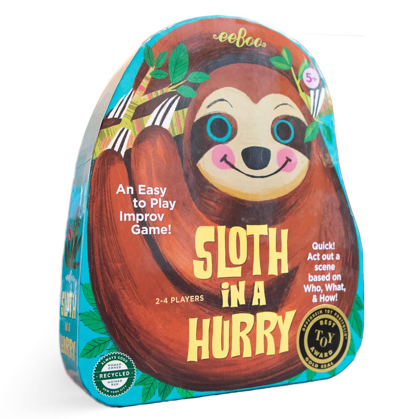 Sloth in a Hurry Shaped Box Spinner Game by eeBoo