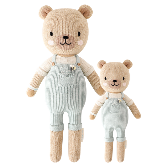 Charlie the Honey Bear Knit Doll - Cuddle + Kind