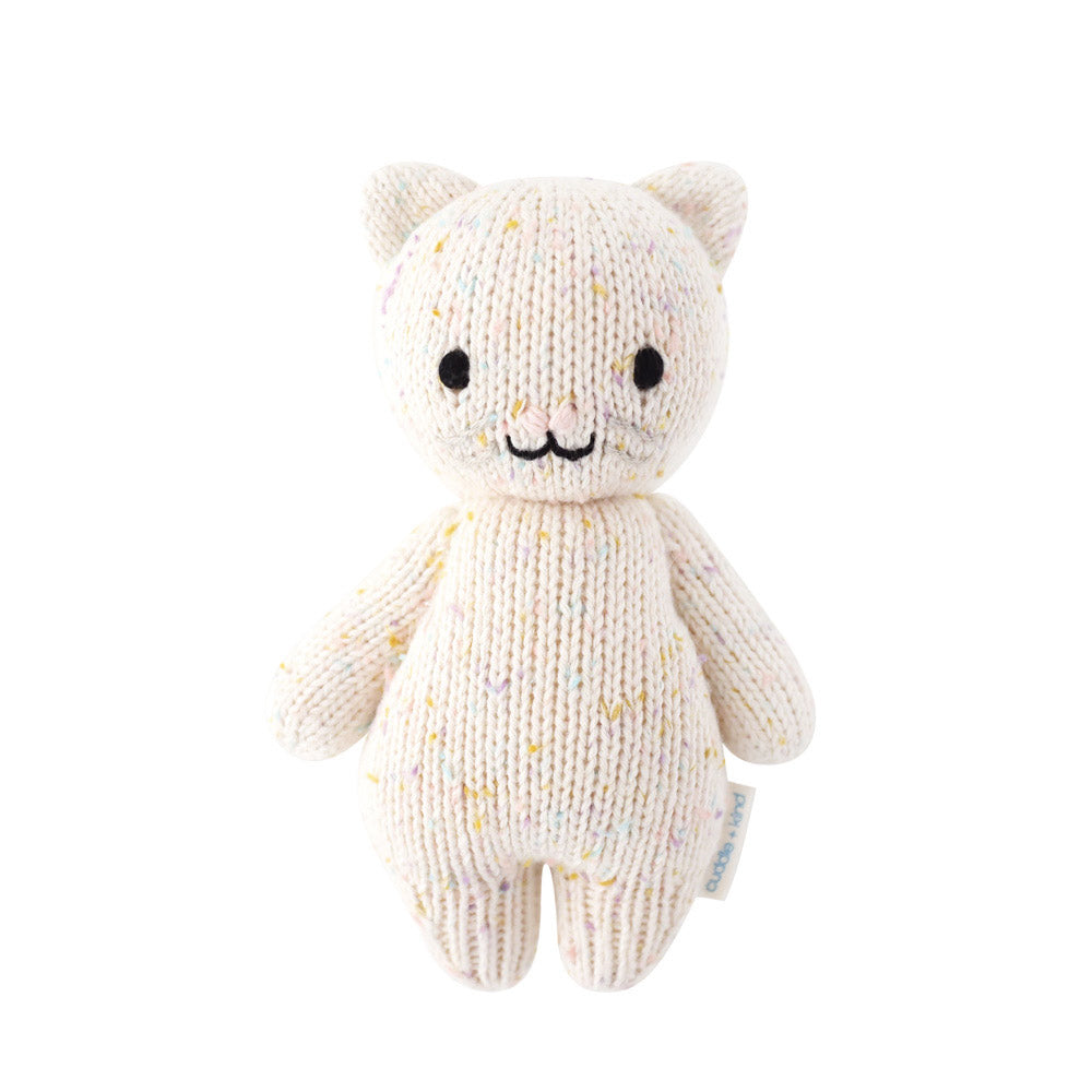 Baby Kitten Hand Knit Doll - Cuddle + Kind