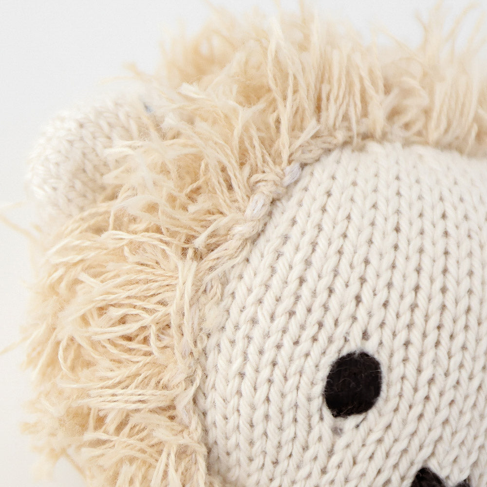 Baby Lion Hand Knit Doll - Cuddle + Kind