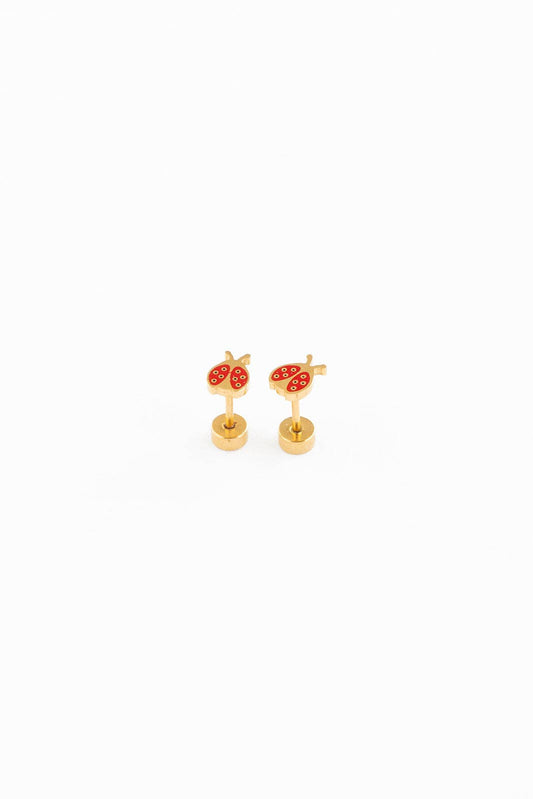 Ladybug Stud Earrings