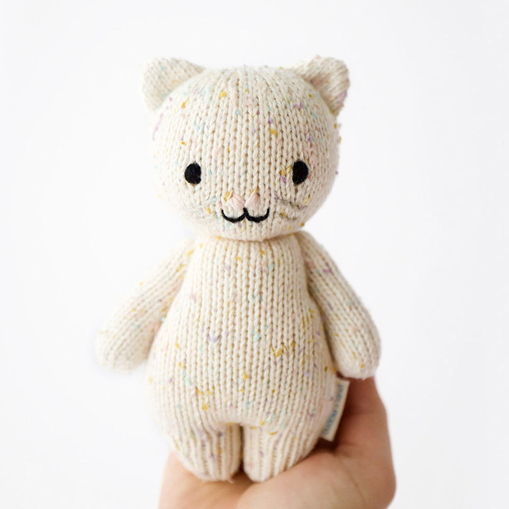 Baby Kitten Hand Knit Doll - Cuddle + Kind