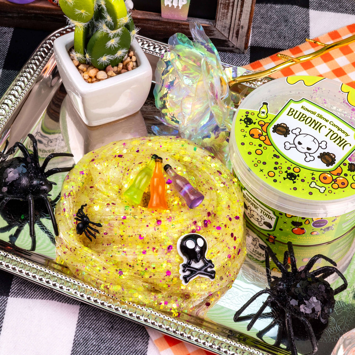 Bubonic Tonic Clear Glitter Signature Dome™ Slime