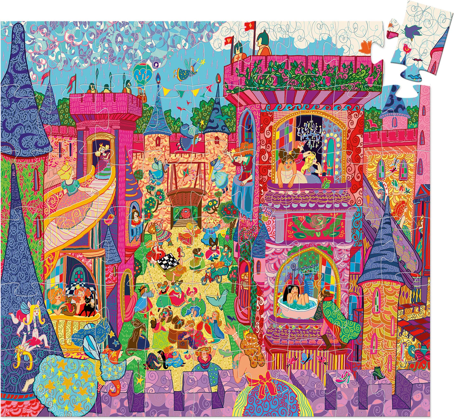 Silhouette The Fairy Castle - 54 Piece Puzzle