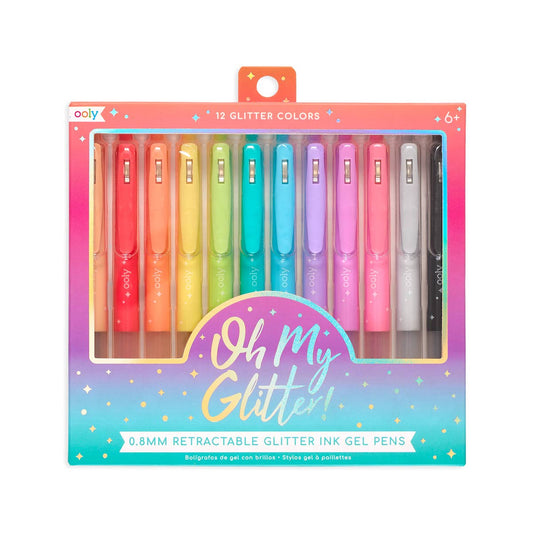 Oh My Glitter! Retractable Glitter Ink Gel Pens by OOLY