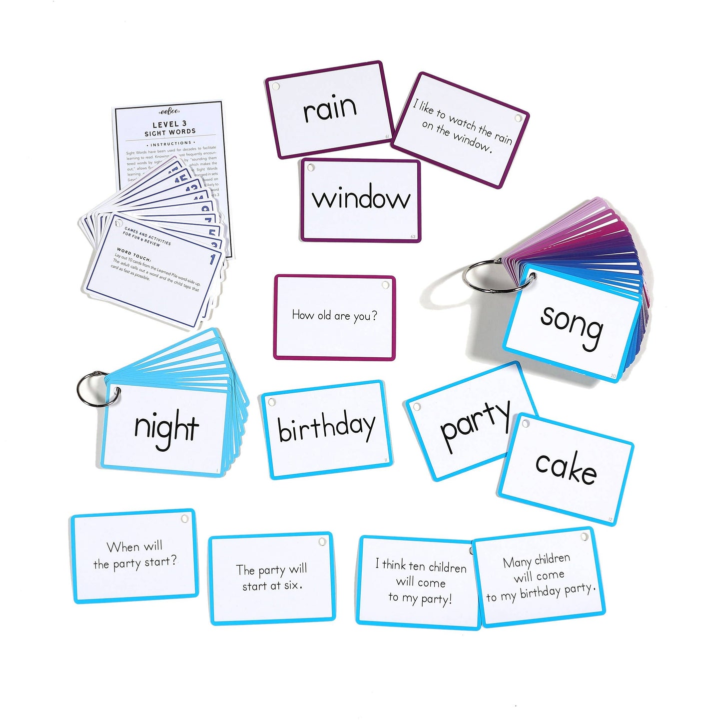 100 Sight Words Level 3 Flash Cards