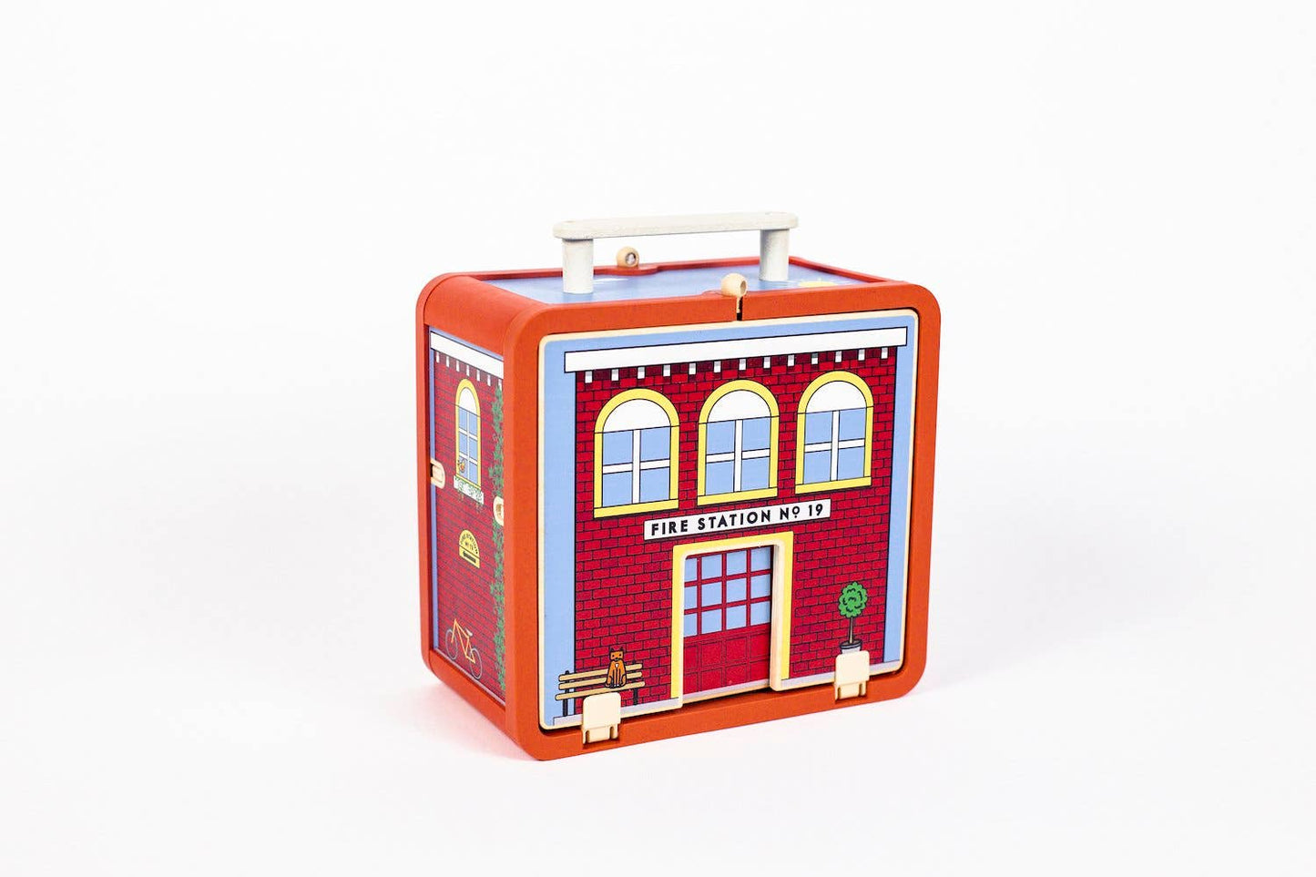 Suitcase Series: Fire House Play Set