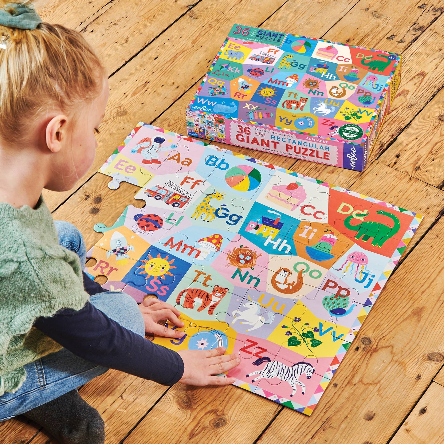 Alphabet 36 Piece Giant Puzzle by eeBoo